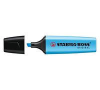 Evidenziatore Stabilo Boss Original - punta a scalpello - tratto 2,0mm-5,0mm - blu - Stabilo