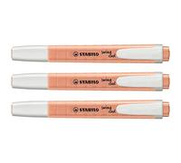 Evidenziatore Swing Cool pastel - punta a scalpello - tratto da 1,0-4,0mm - colore rosa pesca - Stabilo