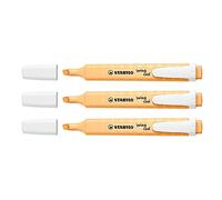STABILO Set di 3 evidenziatori swing cool Pastello, sorbetto albicocca