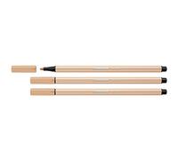 STABILO Set di 3 penne a sfera Pen 68, rosa nudo