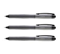 STABILO Penna roller con meccanismo a pressione, PALETTE in nero, tratto F (0,4 mm), penna singola, colore inchiostro: nero