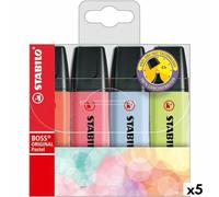 STABILO Set di pennarelli fluorescenti Boss Pastel multicolore (5 pezzi)