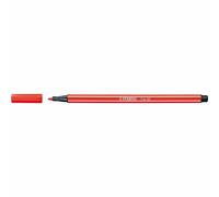 Stabilo Set of 6 Felt Tip Pens Drawing Pen 68 Paste - Medium 1 mm Light Red