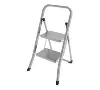 SGABELLO STABILO 2 GRADINI ACCIAIO