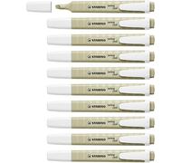 STABILO swing cool NatureCOLORS - Evidenziatore - Confezione da 10 - Verde Oliva