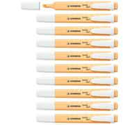 STABILO swing cool Pastel - Evidenziatore - Confezione da 10 - Arancione Papaya