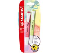 STABILO swing cool Pastel - Evidenziatore - Pack da 2 - Fior di Ciliegio/Lime