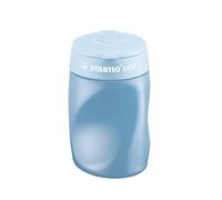 Temperamatite Easy con contenitore - 3 fori - ergonomico - blu - per destrimani - Stabilo