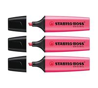 Evidenziatore Stabilo Boss Original - punta a scalpello - tratto 2 - 5 mm - rosa 56 - Stabilo