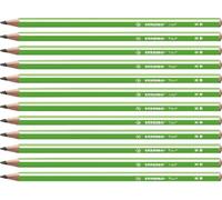 Stabilo Trio - Matita in Grafite - Verde - Confezione da 12 - Gradazione HB