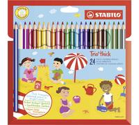 Matite Colorate Trio Thick Stabilo - 4,2 mm - 203/2-24 (Assortiti Conf. 24)