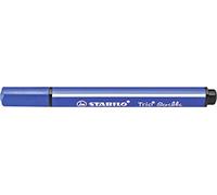 STABILO Trio Scribbi - Penna triangolare con punta in feltro, colore: Blu
