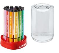 Stabilo Trio Scribbi - Pennarello triangolare con punta ammortizzata - Set da Scrivania - 12 Colori assortiti