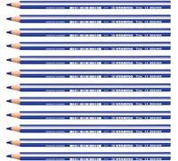 Stabilo Trio thick - Matita colorata triangolare - Confezione da 12 - Blu Oltremare
