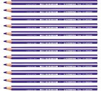 Stabilo Trio thick - Matita Colorata Triangolare - Confezione da 12 - Blu Viola