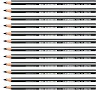 Stabilo Trio thick - Matita colorata triangolare - Confezione da 12 - Nero