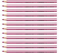 Stabilo Trio thick - Matita colorata triangolare - Confezione da 12 - Rosa