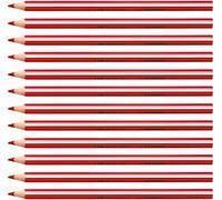 Stabilo Trio thick - Matita colorata triangolare - Confezione da 12 - Rosso