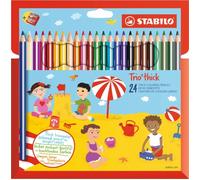 STABILO Trio thick set 24 pastelli con temperamatite