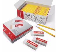 STABILO Ultimate Scuola Set Box Da 144 Scholar Hb Pastelli Plus 20 Legacy Gomme