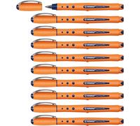Stabilo worker+ fine - Penna Roller - Tratto 0,3 mm - Confezione da 10 - Blu