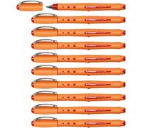 STABILO worker+ fine - Penna Roller - Tratto 0,3 mm - Confezione da 10 - Nero