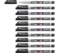 Stabilo Write-4-all - Marcatore - Tratto Medio (1 mm) - Confezione da 10 - Nero