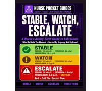 STABLE, WATCH, ESCALATE: The Bedside Triage Pocket Guide, Acuity-First Assessment, Red-Flag Recognition, and Documentation That Holds Up.