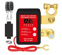 Stacca Batteria 12V per Auto, 240A Interruttore di Isolamento della Batteria Staccabatteria Automatico Antifurto Auto Senza Fili con Telecomando per Auto RV ATV Camion Barca Trattore (Black)