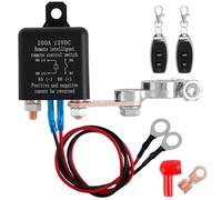Stacca Batteria 12V Ultra Alta Qualità Con 2 Telecomando Interruttore di Scollegamento 4.5 x 4.5cm - Previene il Scaricamento per Auto Barca