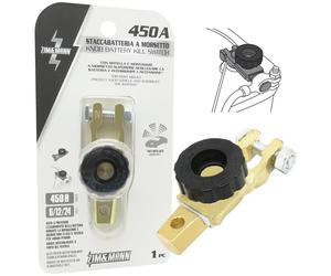 STACCA BATTERIA 450 A AUTO ALTA QUALITA’ IN OTTONE POSITIVO A MORSETTO SUPERIORE