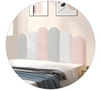 Stacca e attacca la testiera rosa, pannello da parete autoadesivo anti-collisione per la decorazione della camera da letto dei bambini, 120 cm, facile installazione, decorazione sicura ed elegante