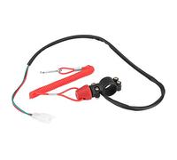 Stacca Massa Moto Trial - Interruttore di Arresto Motore con Cordino Sicurezza, 22mm 7/8", Blu F5V340