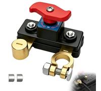 Staccabatteria auto 12V 24V in rame, interruttore per moto barca camper | Interruttore compatto per isolare la batteria su auto, moto, camper, barca, trattore, mezzi agricoli e veicoli in sosta lunga