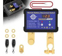 Staccabatteria telecomandato 12v 240A con indicatore di tensione a LED Interruttore antifurto per auto, camper, ATV, camion, nautica