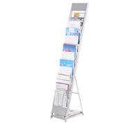 Staccabile Rivista Display Scaffale 10 Livelli Brochure Stand