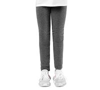 Staccato Leggings Termici da Bambina, Tinta Unita, Foderati, Elastici, Caldi, Morbidi, per Bambini e Bambini, Stone Mel., 92/98 cm