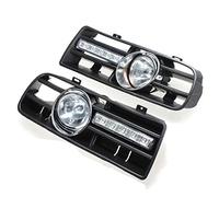 Staccatory 2 X LED Griglia Griglia Paraurti Luci Anti-Nebbia Anteriore per 97-06 Golf 4 Mk4 IV Nero