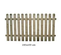 Staccionata 180x100 Bordura in Legno Steccato per Giardino da Recinzione Recinto