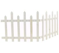 Staccionata in legno decorativa colore Bianco 4979