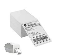 Stack di etichette per indirizzi di spedizione, etichette di carta perforate per stampante, etichette termiche dirette per affrancatura, etichette a ventaglio perforate resistenti compatibili con