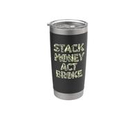 Stack Money, Act Broke, Paper Chase, Hustler Bicchiere termico in acciaio inox doppia parete