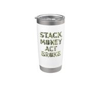 Stack Money, Act Broke, Paper Chase, Hustler Bicchiere termico in acciaio inox doppia parete