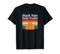 Stack sats costruire ricchezza risparmiare investire criptovalute futuro bitcoin Maglietta