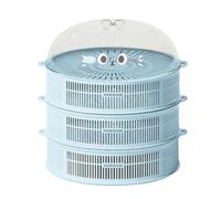 Stackable Cat Food Cover - Multi Layer Mesh Shield | Dustproof Mesh Lid