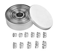 Stackable Cookie Cutter, Smooth Baking Mold, Stainless Steel Tool with Rounded Edge, Pastry Shaping Accessory, Kitchen Utensil with Minimal Design, Baking Mold for Home