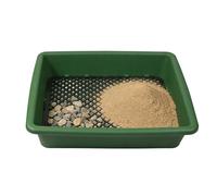 Stackable Sifting Pan Set, Mesh Screen Soil Sifter, Rustproof Pellet Sifter for Prospecting Gardening Soil Rock Dirt Filtering, Durable Garden Sieve For Potted Plants Compost Screening Outdoor