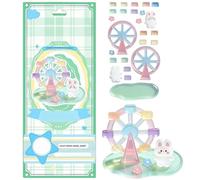 Stackable Stickers - 7.87 Inch 3d Resin Stacking Stickers | Cute Clear Crystal Diy Kawaii Decor | Scrapbook Desk Phone Case Decoration For Diy Desktop. 3.54in Wide.