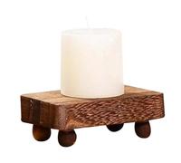Stackable Wooden Stand | Aromatherapy Candle Display | Small, Medium, Large Desktop Decor With Legs | Multi-Layer Wooden Holder For Candles Incense Or Decorative Items | Natural Wood Home