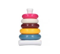 Stacked Circle Toy Educational Colored Portable Plastic Ring Stacking Toy for Infants And Toddlers G